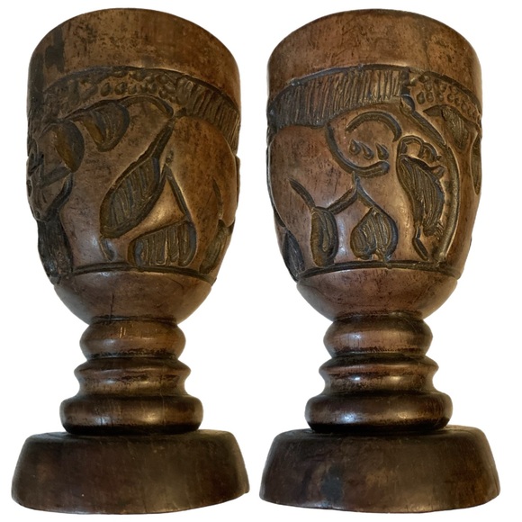 One Handmade African mortar, safari, global, hardwood, hand carved, heavy! - Picture 1 of 7